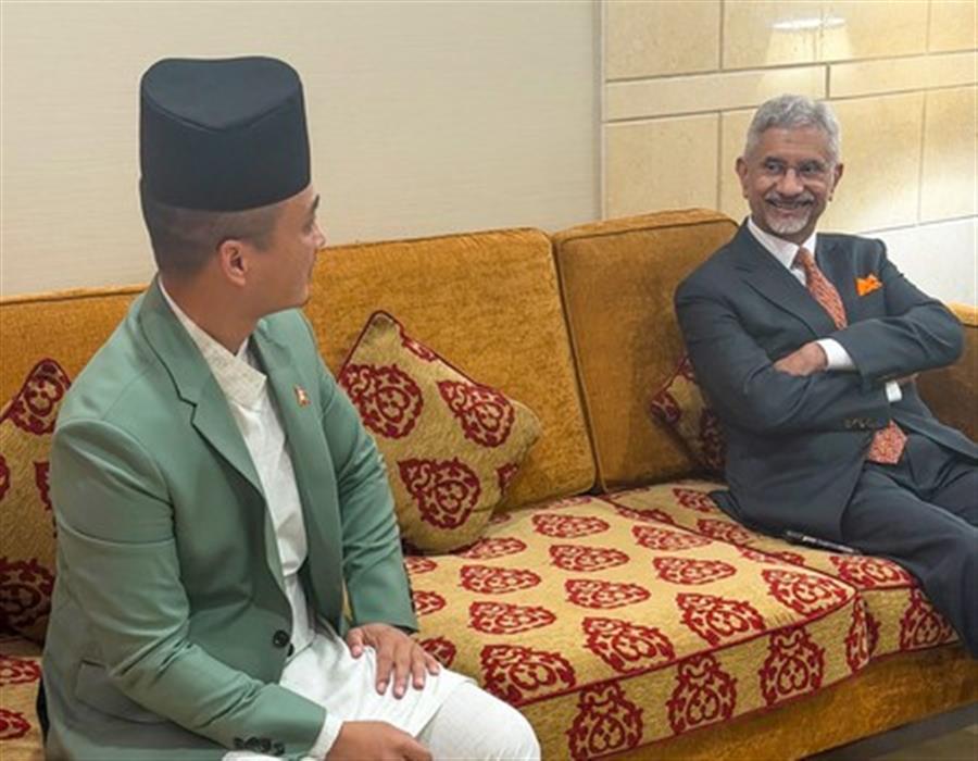 EAM Jaishankar and Nepal's Home Minister discuss bilateral ties