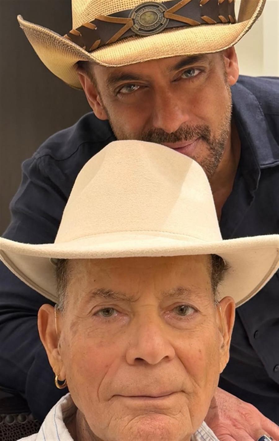 Salman Khan shares pic with Salim Khan, says he's the real monster at 91: God's been kind