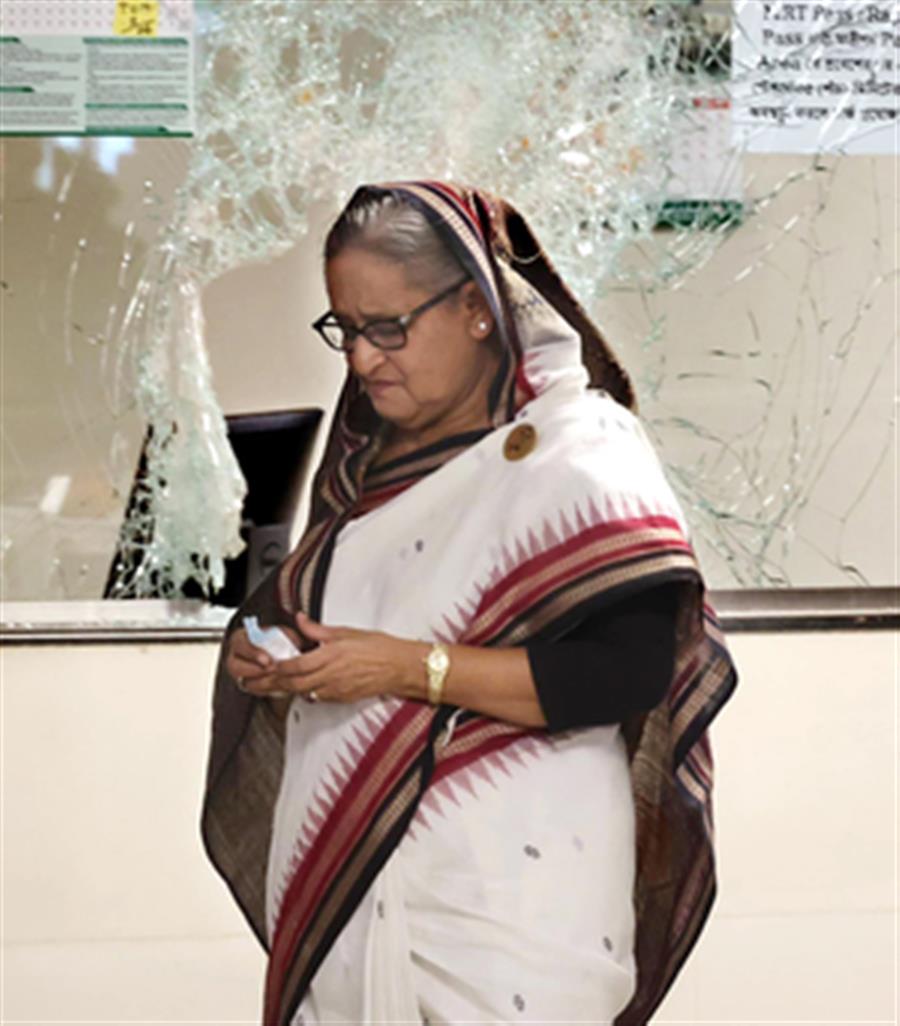 Durga Puja being celebrated amid fear in B'desh: Ex-PM Hasina flags violence against minorities