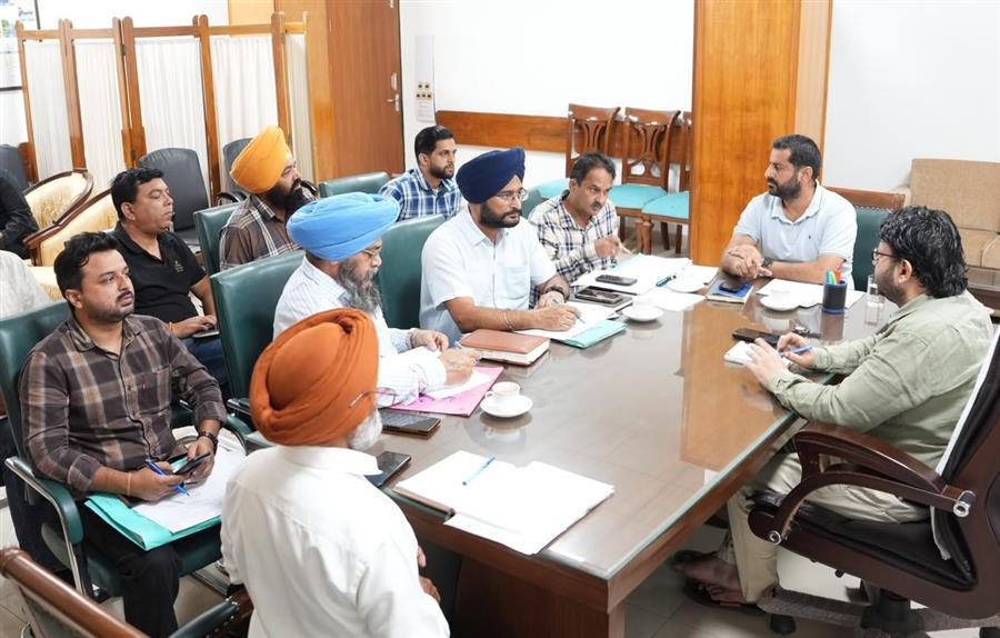 Dr. Ravjot Singh reviews ongoing development works in sham Churasi constituency