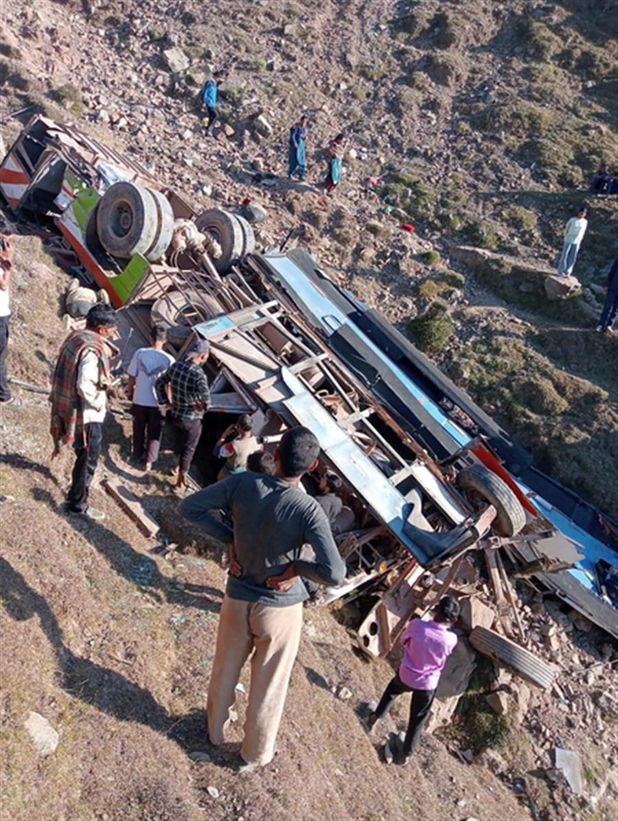 Nine injured as bus rolls down into gorge in J&K’s Udhampur
