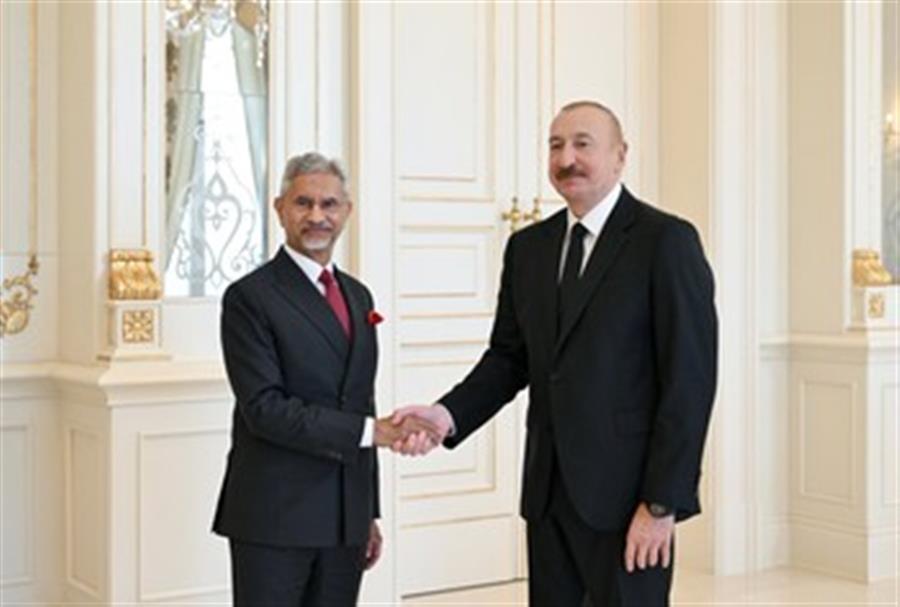 EAM Jaishankar meets Azerbaijan Prez Aliyev in Baku, discusses strengthening ties