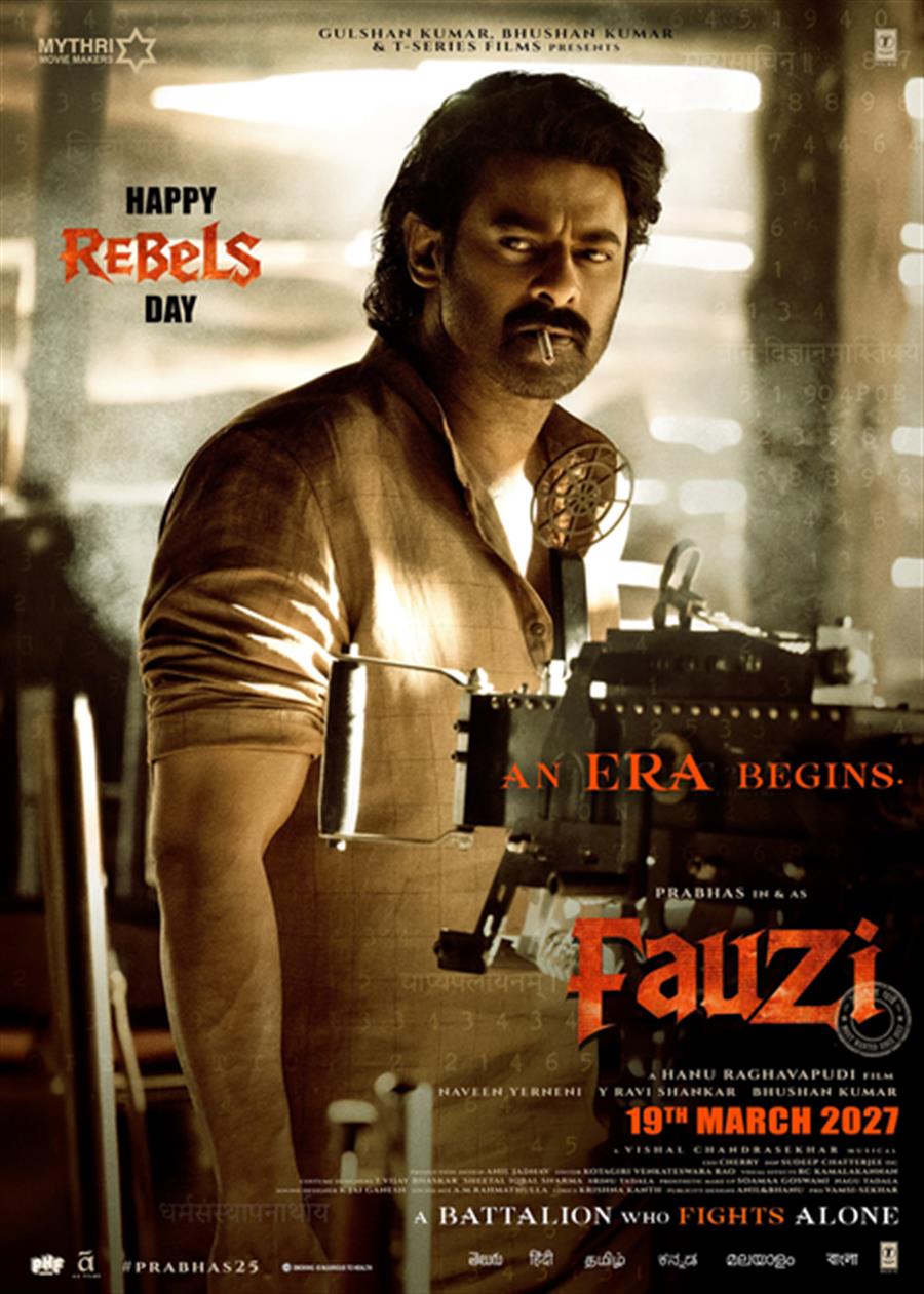 Prabhas plays a brilliant spy dreaded by the British in Fauzi; film to hit screens on March 19 next year