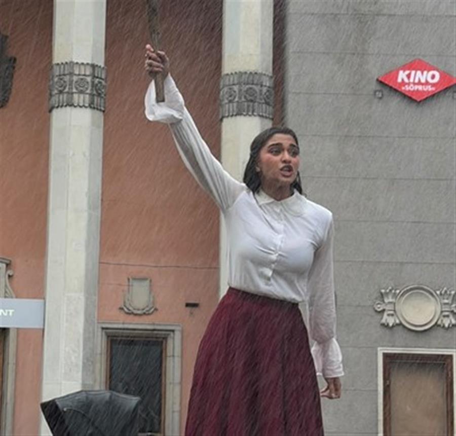 Saiee M Manjrekar’s first look from Ram Charan-backed period drama ‘The India House’ leaked
