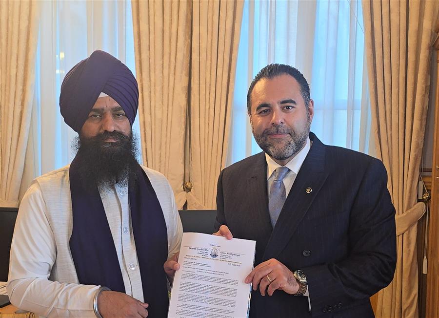 Jathedar Giani Kuldip Singh Gargajj Meets Norwegian Parliament President Masud Gharahkhani