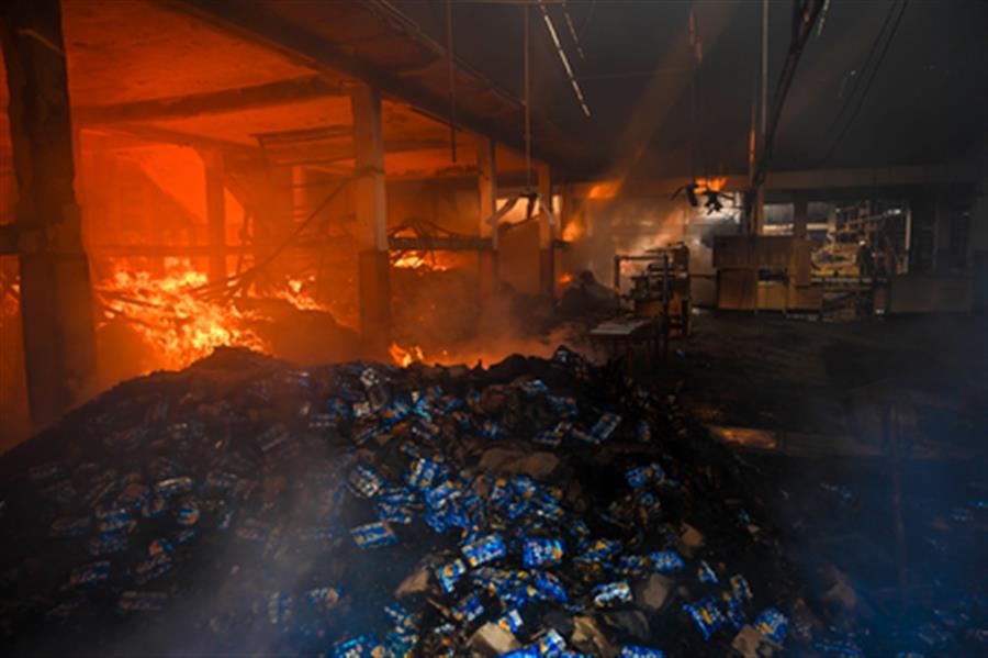 Four killed after massive fire breaks out at factory in Delhi's Mangolpuri