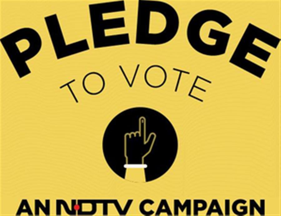 NDTV launches 'Pledge to Vote' campaign