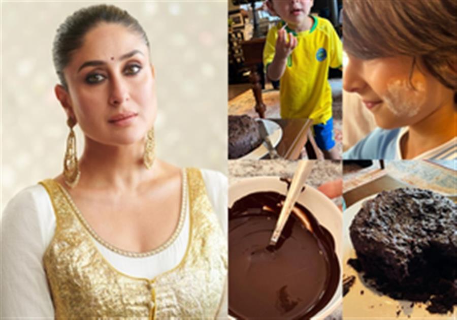 A peek into Kareena's Mother's Day celebration; asks fans to guess who ate the cake